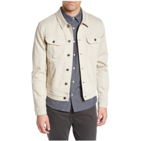 Vince Jackets & Blazers - NWT VINCE Mens Slim Fit Denim Trucker Jacket